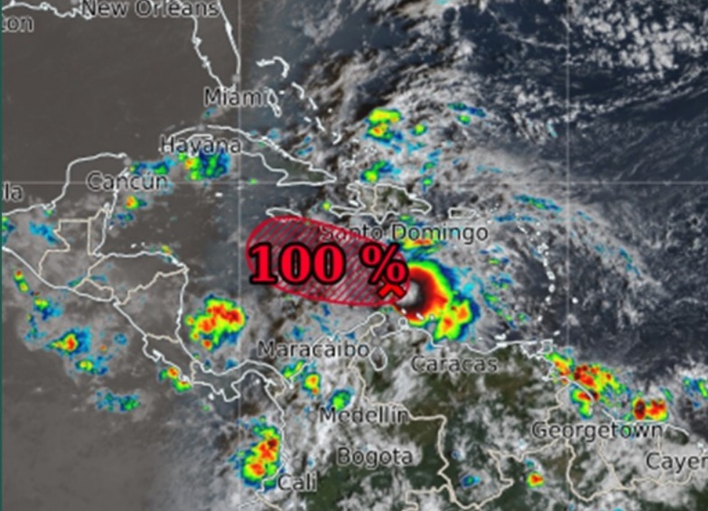 Melissa se convertirá en tormenta tropical en las próximas horas y afectará a cuatro países