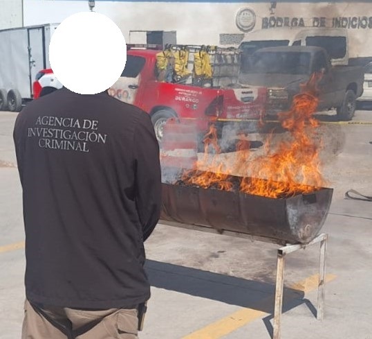 Federales aseguran y queman mariguana
