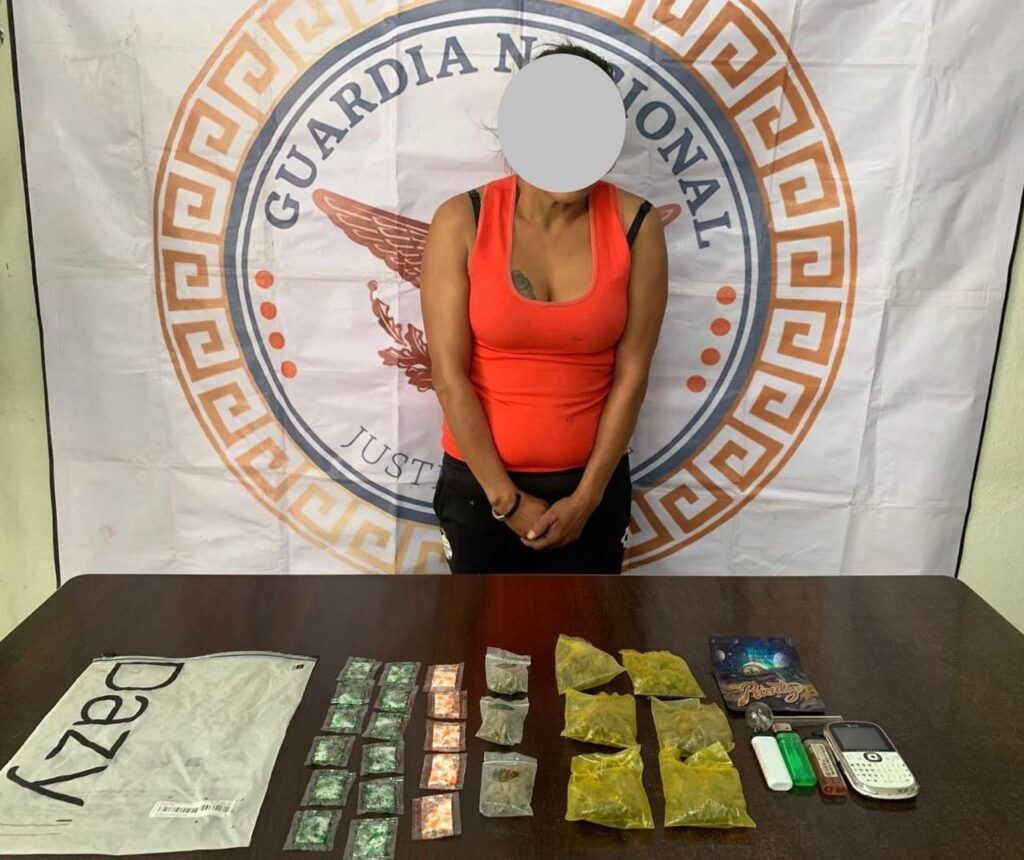 Tres tipos de sustancias traía una mujer
