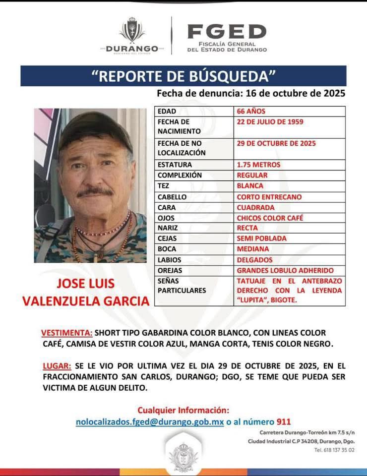 Salió de su casa el jueves y no ha regresado