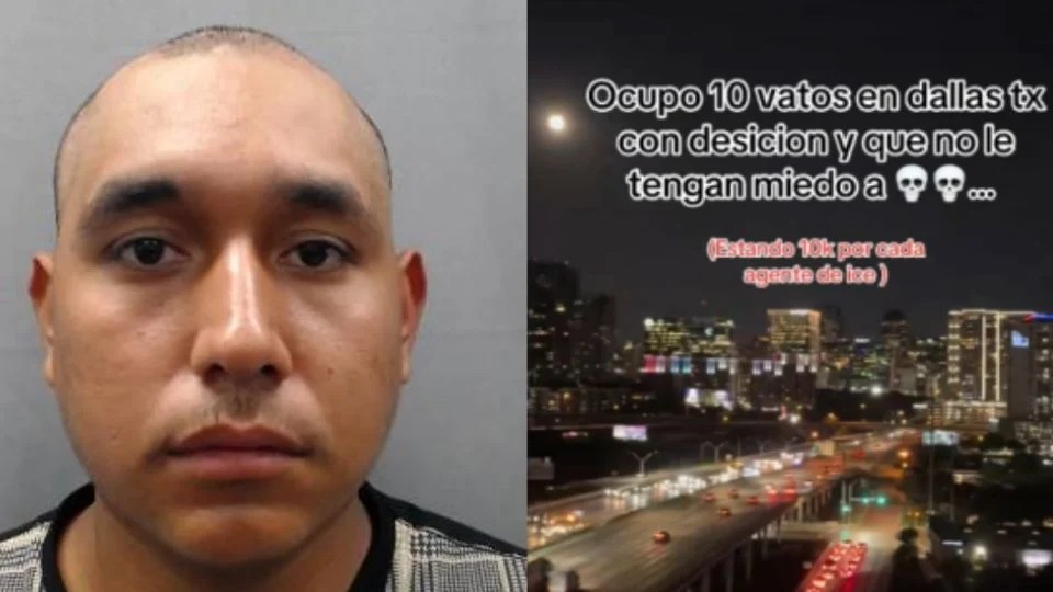 Detienen a migrante mexicano en Texas tras ofrecer en TikTok 10 mil dólares por matar agentes de ICE