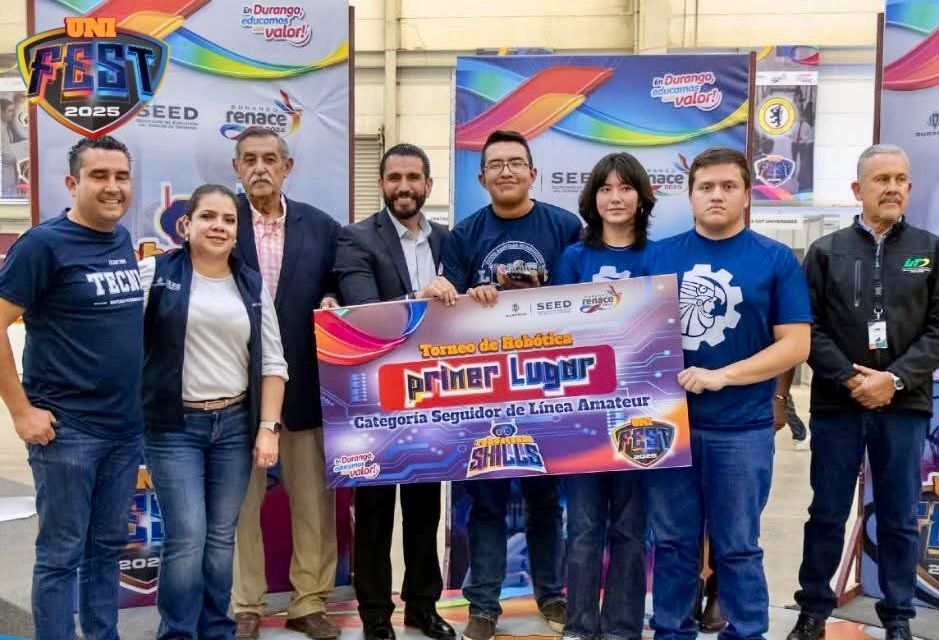 Estudiantes del TecNM Santiago ganan primer lugar en concurso de robótica
