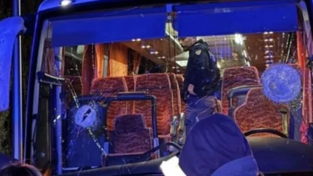 Ataque mortal al autobús de aficionados en Rieti.