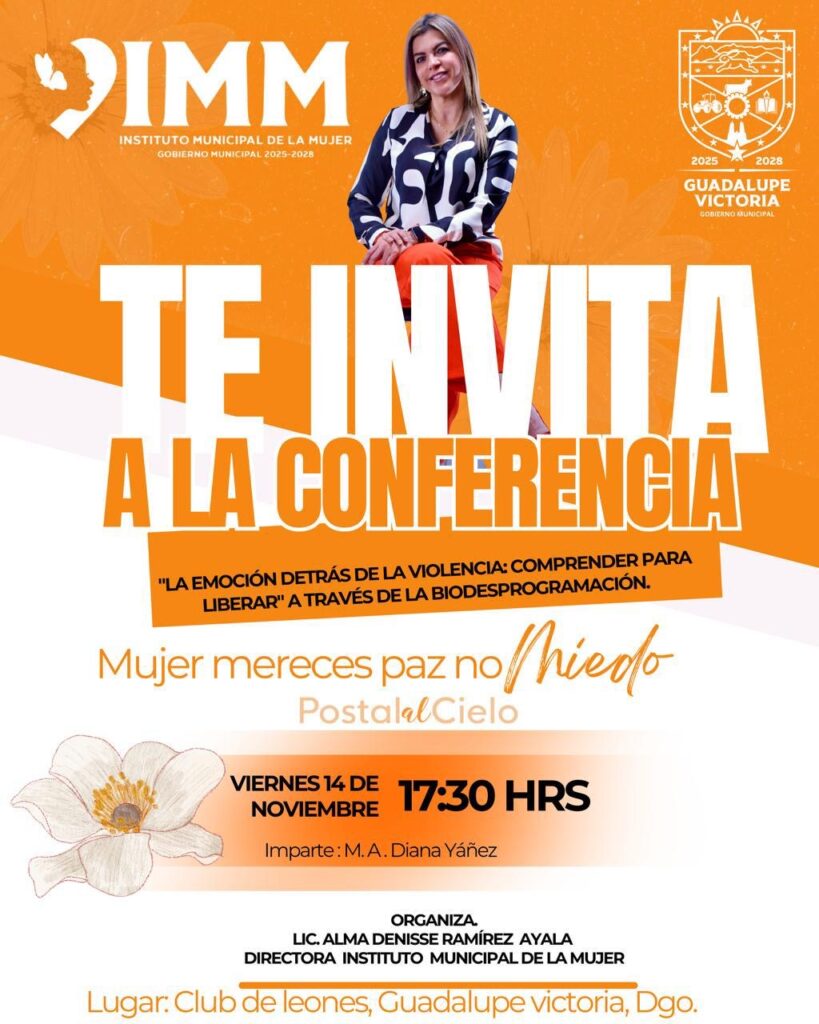 Instituto Municipal de la Mujer invita a conferencia sobre emociones y violencia