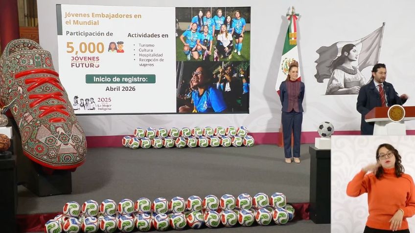 Jóvenes Construyendo el Futuro apoyará con 5 mil participantes en organización del Mundial 2026