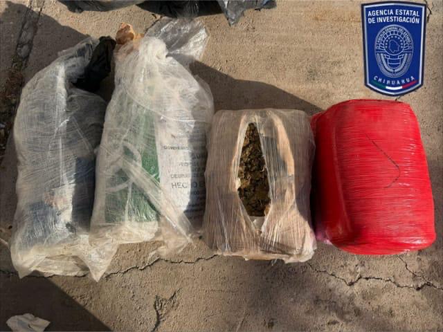 Asegura AEI más de 70 kilogramos de mariguana en Hidalgo del Parral