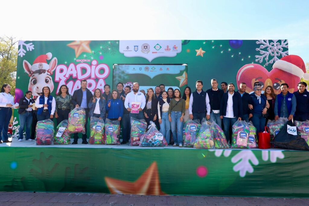 PAN Durango se suma al espíritu navideño del Radiomaraton 2025