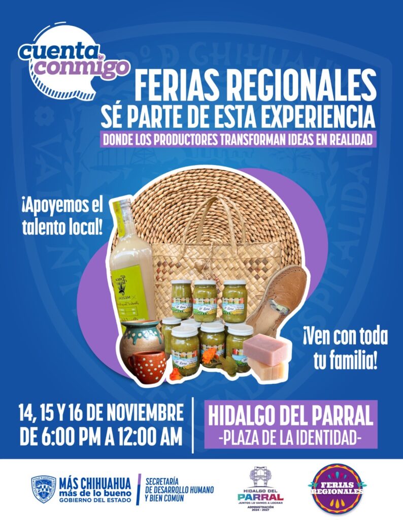 Más de 80 expositores participarán en la Feria de Productores Regionales en Parral