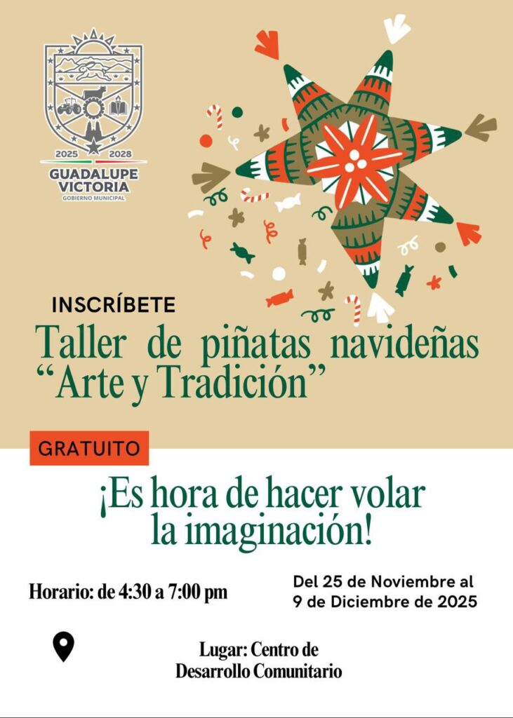 CEDECO ofrece curso gratuito de elaboración de piñatas en Guadalupe Victoria