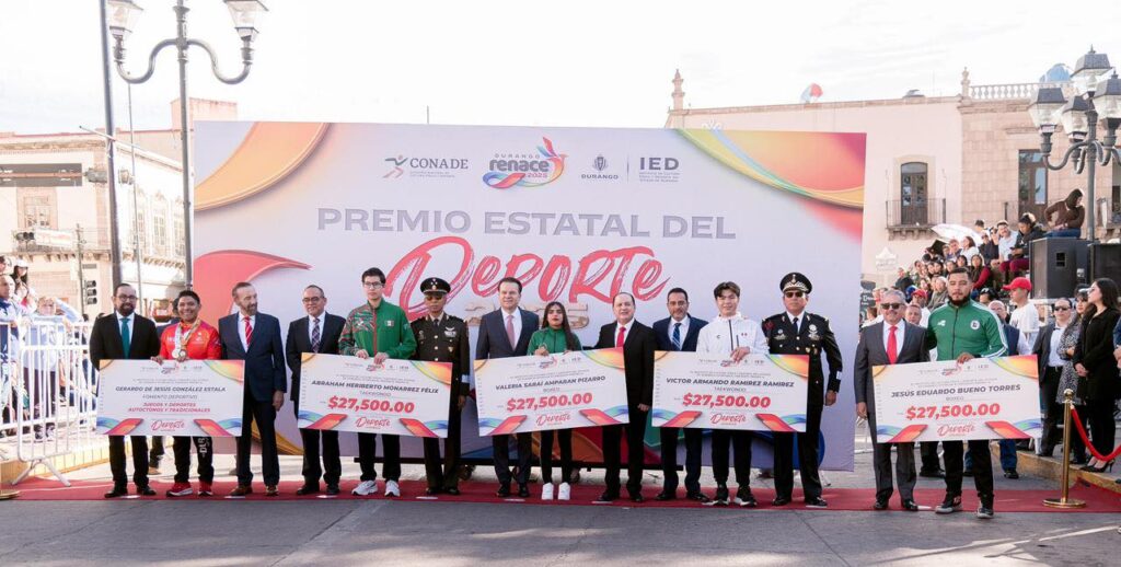 Gobernador de Durango reconoce a Atletas destacados con el Premio Estatal del Deporte 2025