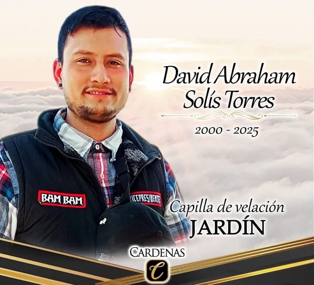Velan a David Abraham Solís Torres, víctima del ataque en el carril Santa Teresa