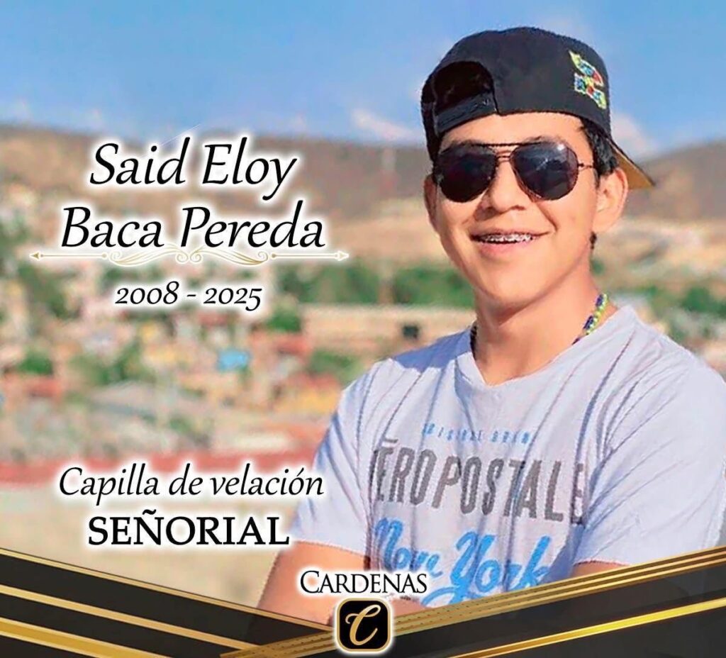 Despiden en redes sociales a Said Eloy Baca Perea; será velado en Funerales Cárdenas