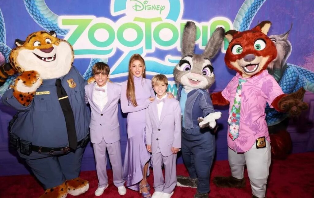 Shakira enfrenta momento incómodo en la premiere de Zootopia 2