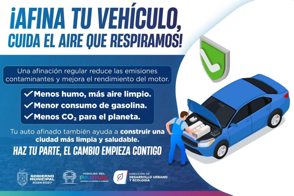 Invita el Gobierno de Parral a realizar mantenimiento preventivo vehicular
