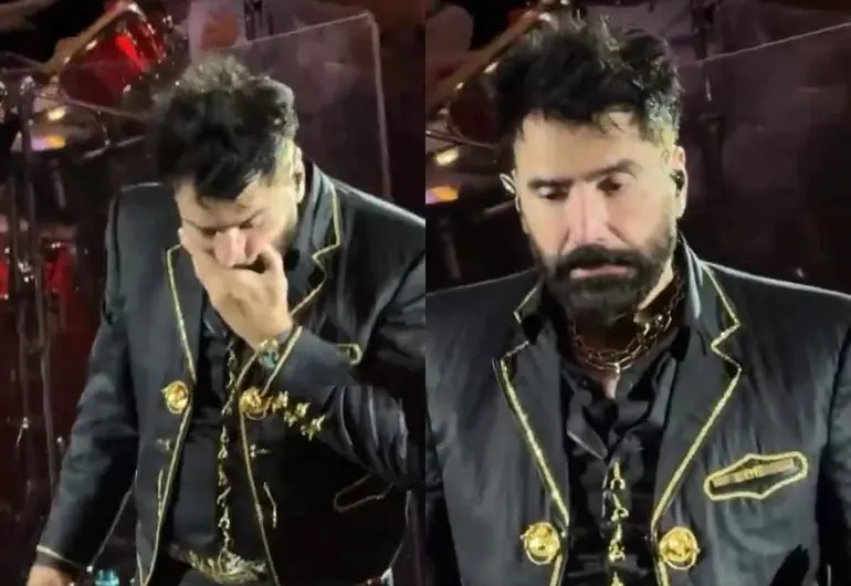 VIDEO: Alejandro Fernández es captado en mal estado durante concierto en Querétaro
