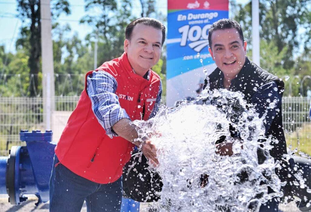 Esteban y Toño garantizan agua diaria para 40 mil duranguenses con el nuevo pozo Buenos Aires