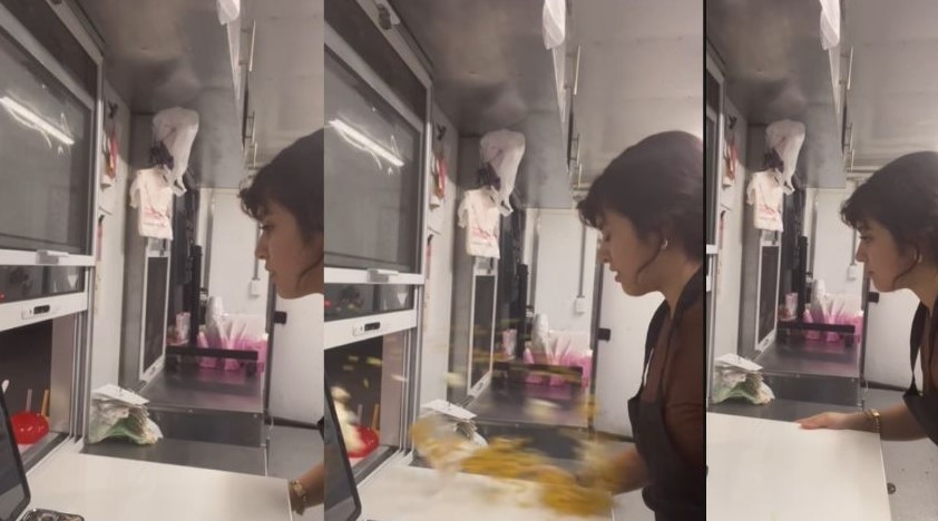 Clienta agrede a vendedora y le arroja vaso por no servirle «Elote Mexicano»