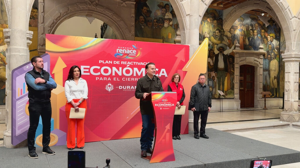Durango activa Plan de Reactivación Económica 2025; inyecta 1,200 millones en obras