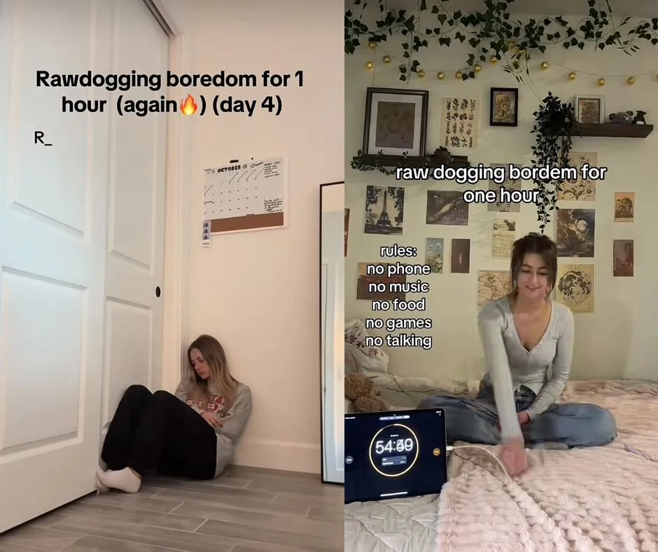 ‘Raw dogging boredom’ conquista TikTok: Se trata de no hacer nada