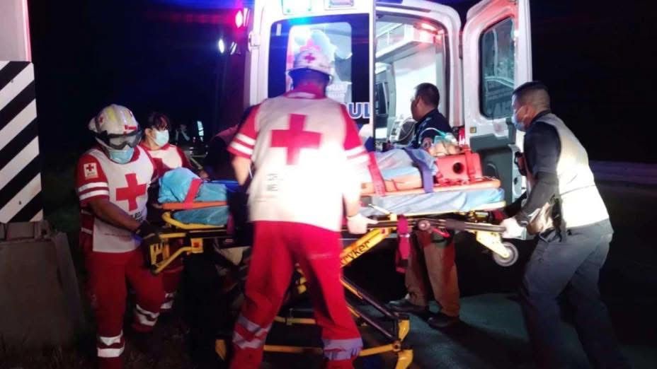 Personas accidentadas en la carretera Parral–Jiménez