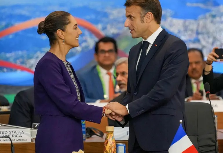 Sheinbaum revela los temas que abordará con Macron durante su visita a México