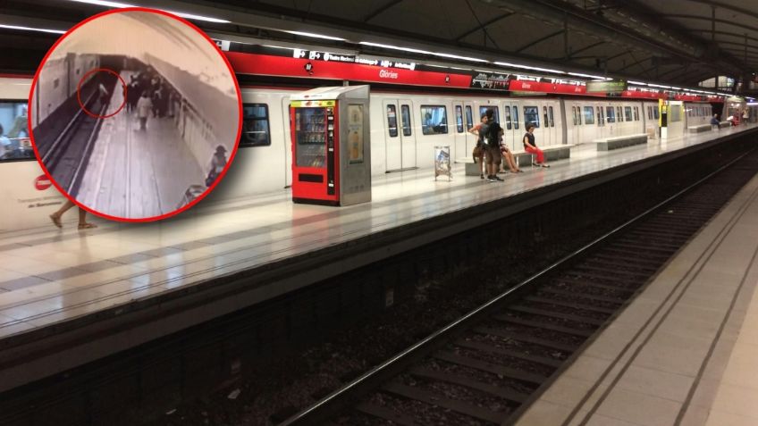 VIDEO: Mujer empuja a adolescente a las vías del metro porque la vio feo