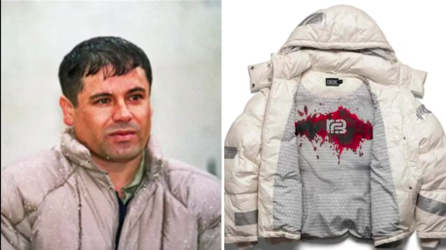 Chamarra “ensangrentada” como la que usó El Chapo Guzmán es puesta en venta