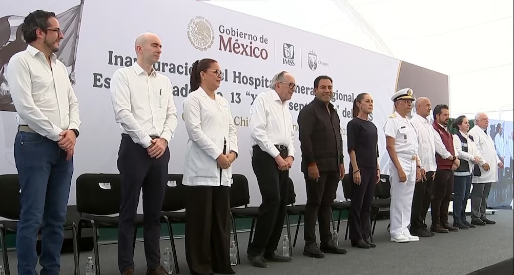 Sheinbaum inaugura hospital del IMSS en Tuxtla Gutiérrez, Chiapas