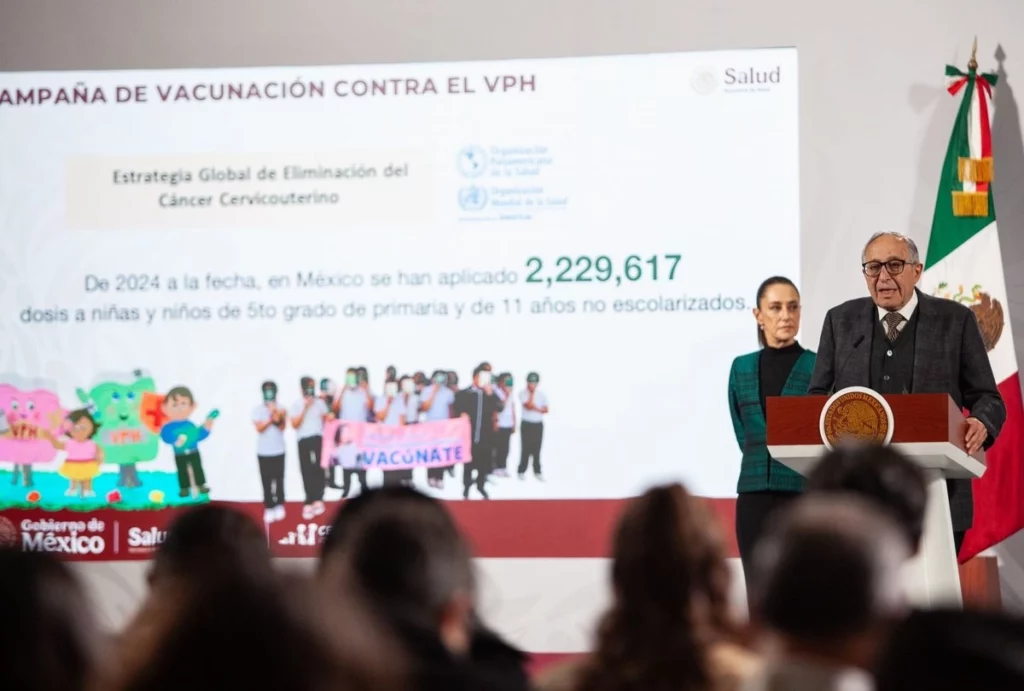 SSA lanza campaña nacional de vacunación contra el VPH para niñas y niños de primaria