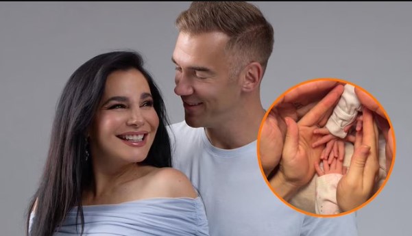 Martha Higareda y Lewis Howes celebran la llegada de sus gemelas