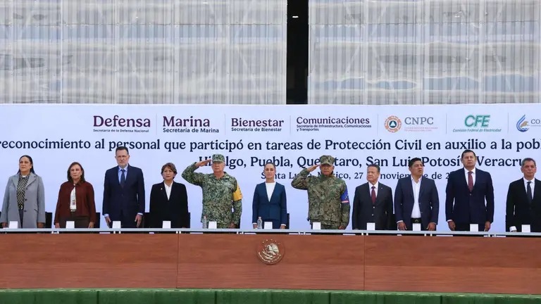 Sheinbaum reconoce a las Fuerzas Armadas por auxiliar a estados afectados por lluvias