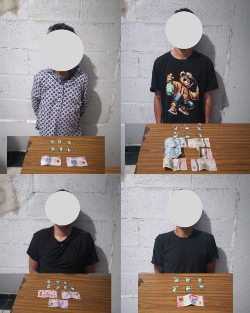 Con cristal operativo Dragón arresta a cuatro