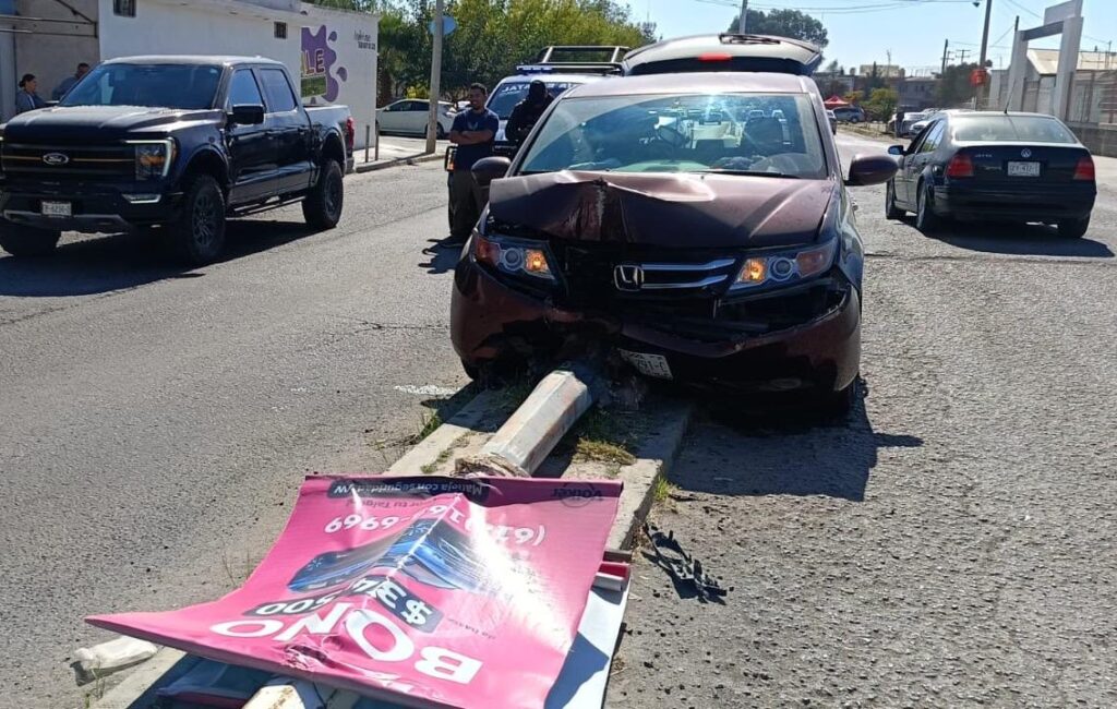 Mascota provoca accidente vial este domingo