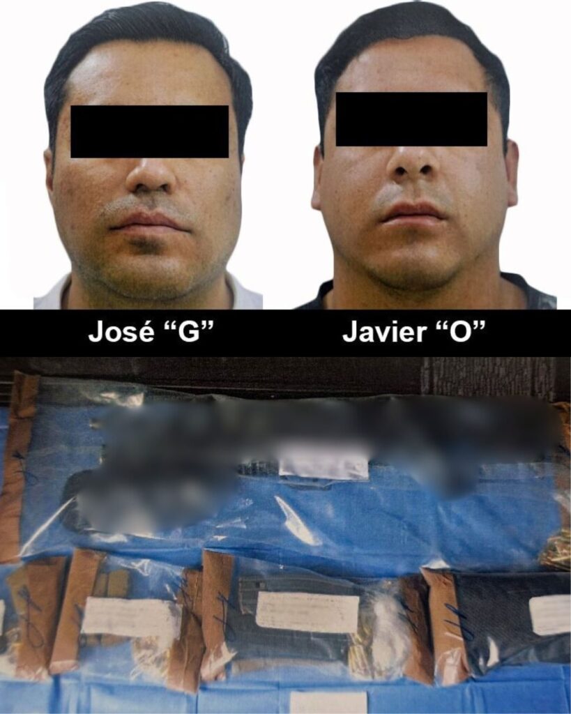 Militares detienen a dos con potentes armas