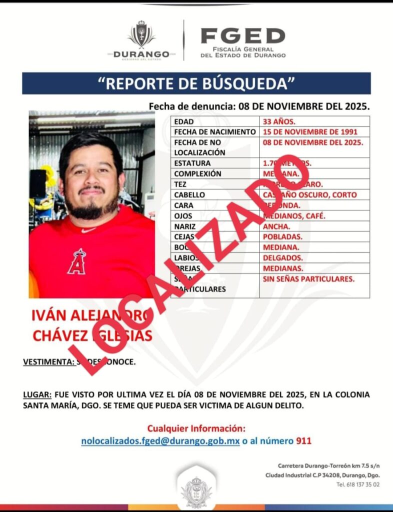 Después de tres días localizan a mecánico sano y salvo