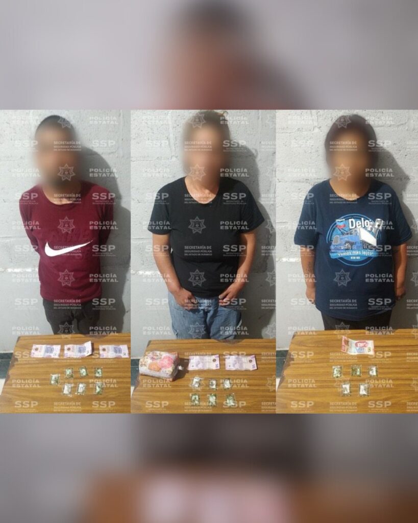 Mujeres y varón detenidos con sustancias