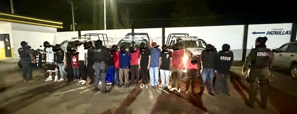 18 pandilleros de entre 10 y 16 años detiene el operativo Dragón