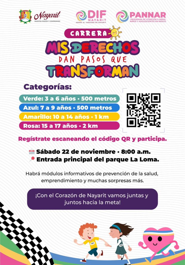Este fin de semana únete a la gran carrera “Mis Derechos Dan Pasos que Transforman”