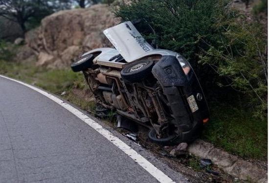Reportan trágico accidente de empleados de INEGI