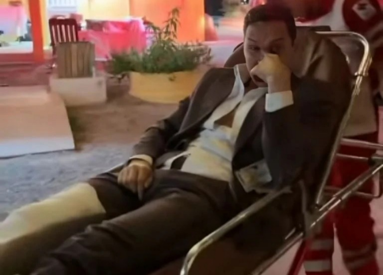 Novio acaba en el hospital durante su boda; la fiesta siguió
