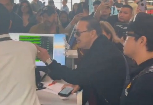 VIDEO: Julio Preciado es captado discutiendo con personal de aeropuerto de Tijuana: «Me vale pura mad…»
