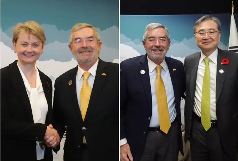 De la Fuente se reúne con cancilleres de Reino Unido y Canadá en cumbre del G7