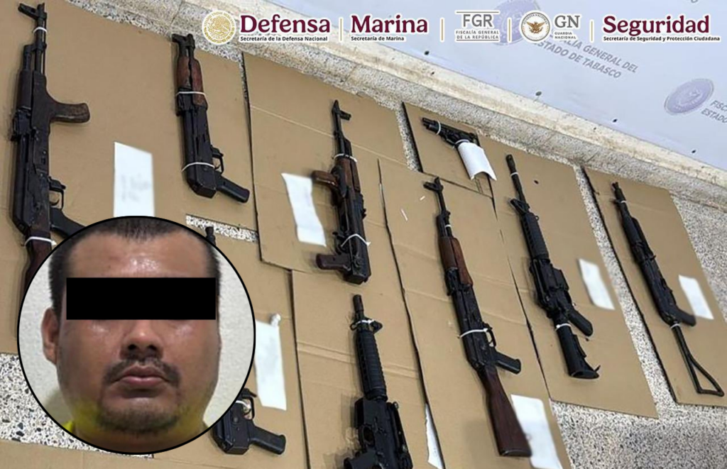 Detienen a “El Toto” en Tabasco, jefe de plaza de una célula delictiva