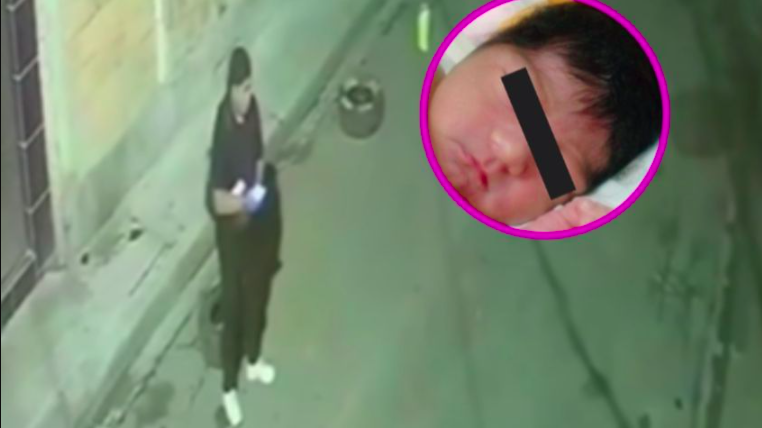 Padre abandona a su bebé recién nacida en una Llanta