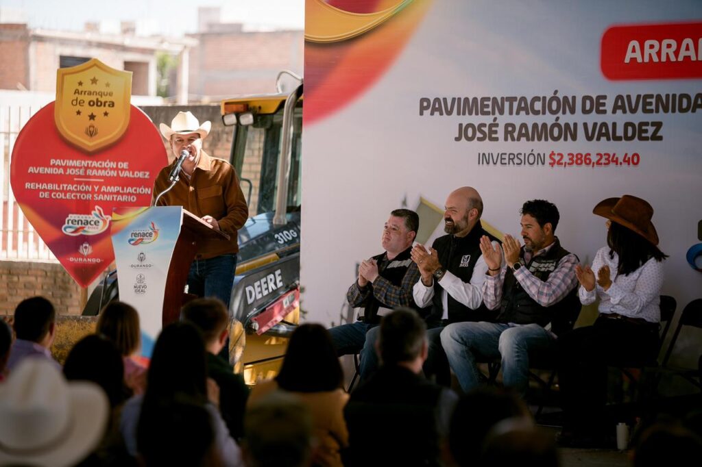 Anuncia Esteban Villegas inversión de 18 MDP y construcción del tramo Canatlán–Nuevo Ideal en 2026