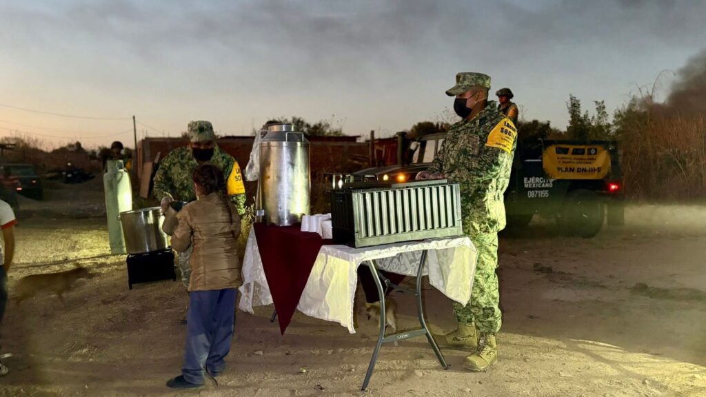 ¡Siempre solidario! Ejército Mexicano activa el Plan DN-III-E y brinda apoyo humanitario ante bajas temperaturas