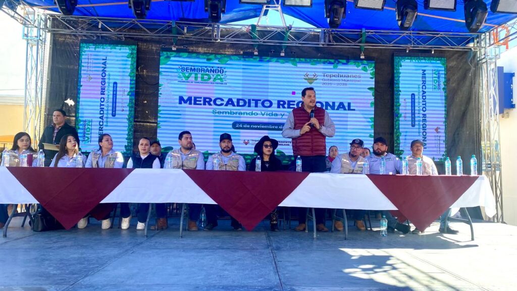 ¡Éxito total! en la exposición y venta de productos del programa Sembrando Vida en Tepehuanes