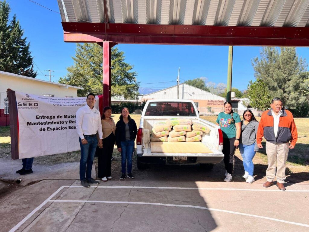 SEED atiende demandas para mejorar escuelas en Santiago Papasquiaro