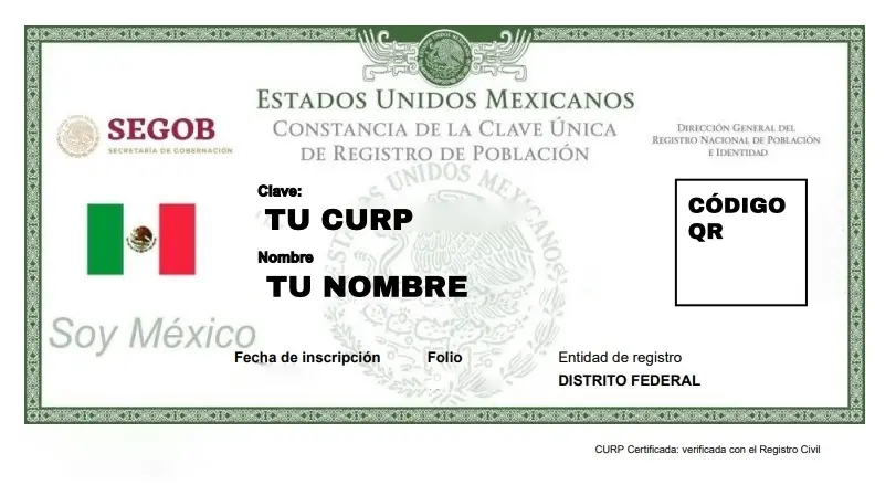 La CURP: Clave para saber será válida en 2026