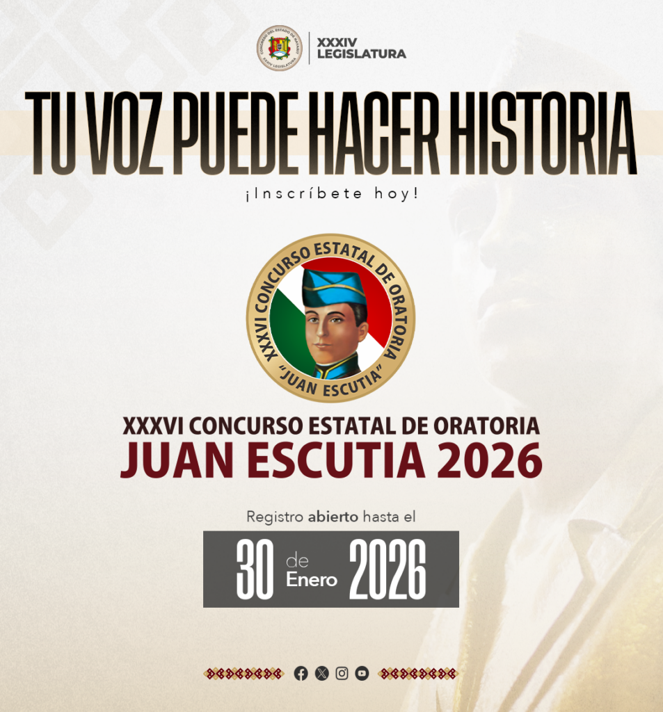Invita Congreso al concurso estatal de oratoria Juan Escutia